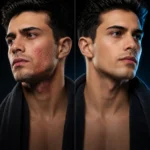 مقایسه ظاهر پوست قبل و بعد از استفاده از افترشیو اگزونیک اکستریم