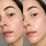 مقایسه ظاهر پوست قبل و بعد از استفاده از صابون سبوس برنج دست و صورت