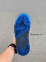 جردن فایو / طوسی مشکی زیره آبی / کد506 - تصویر 3