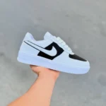 کتونی ایرفورس وان سفید مشکی / SSM / کد 9559