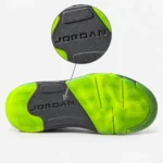 جردن فایو ساقدار مخمل / مشکی کف سبز - تصویر 3