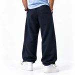 Baggy-Jogger-Pants-3-Thread-French-Terry-Cotton-Adjustable-Cuffs-with-Cord-Locks-Navy-Blue-Code-8005-www.heroshoop.com-View-2.webp