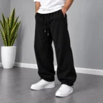 Baggy-Joggers-Elastic-Waist-Adjustable-Cuffs-with-Stoppers-Black-Code-8006-www.heroshoop.com-View-1.webp