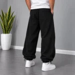 Baggy-Joggers-Elastic-Waist-Adjustable-Cuffs-with-Stoppers-Black-Code-8006-www.heroshoop.com-View-2.webp