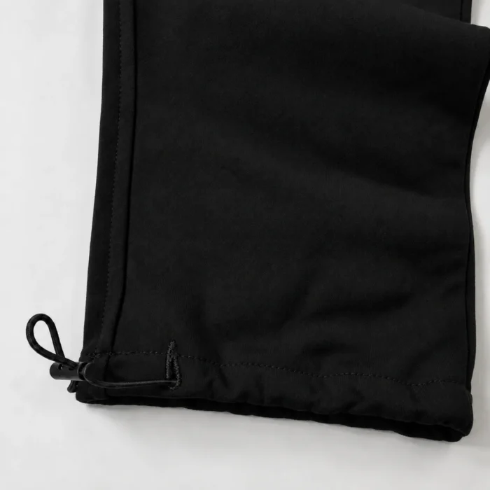 شلوار جاگر بگ استایل / کمر کش / دمپا دوحالته استوپر / رنگ مشکی / کد 8001 - تصویر 6
