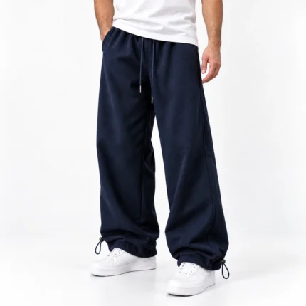 Baggy-style-joggers-Elastic-waistband-Adjustable-cuffs-with-toggles-Navy-blue-Code-8005-www.heroshoop.com-view-1.webp
