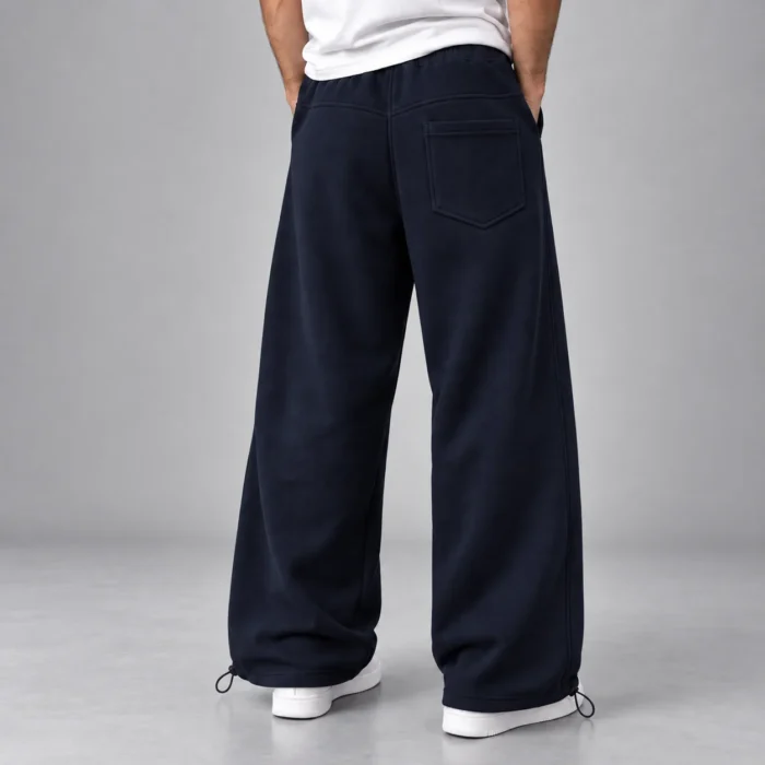 Baggy-style-joggers-Length-110-cm-Elastic-waistband-Adjustable-cuffs-with-toggles-Color-Navy-blue-Code-8005-3-thread-cotton-French-terry-www.heroshoop.com-view-2.webp