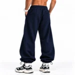 Baggy-style-joggers-with-elastic-waistband-convertible-cuffs-two-way-hem-premium-3-thread-cotton-fabric-length-110-cm-navy-blue-code-8005-www.heroshoop.com-view-2-2.webp
