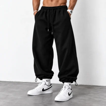 Black-Jogger-Pants-Baggy-Mom-Fit-Fitted-yet-Loose-Cuff-Adjustable-Cuff-with-Toggle-Code-8006-www.heroshoop.com-View-1.webp