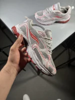 کتونی اسپرت رانینگ راحتی ساکنی / سفید قرمز / کد 2125 (کیفیت درحد مستر) - تصویر 4