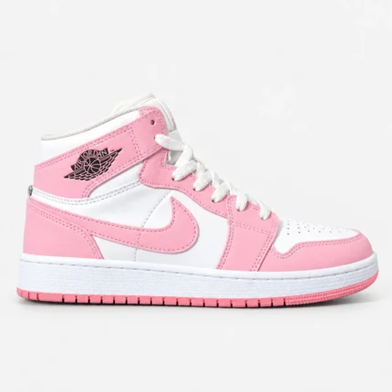 Girls-Pink-High-Top-Nike-Jordan-1-Sneakers-www.heroshoop.com-view-1.webp