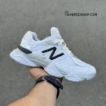 نیوبالانس 9060 سفید نقره ای مشکی سایز 37 تا 44