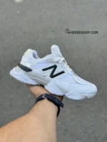 نیوبالانس 9060 سفید نقره ای مشکی سایز 37 تا 44