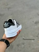 کتونی آدیداس گزل / سفید مشکی - تصویر 4