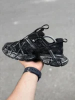 کتونی بالنسیگا اسپایدر بزرگپا مشکی تمام کاستوم سفید / سایز 37 تا 45 / کد 1170 - تصویر 6