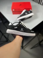 کفش ساده ونس مدل لویی ویتون Louis Vuitton / رنگ مشکی سفید / کد 2636 - تصویر 2