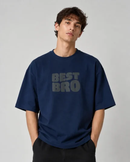 Macan-Premium-Cotton-T-Shirt-–-BEST-BRO-Design-Navy-Blue-–-WWW.HEROSHOOP.COM-–-View-1.webp