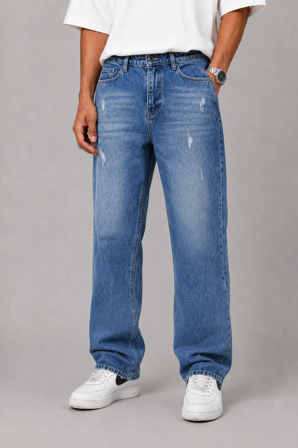 Men-blue-baggy-jeans-code-3026-heroshoop.png شلوار جین مردانه بگ استایل آبی / کد 3026 - تصویر 1