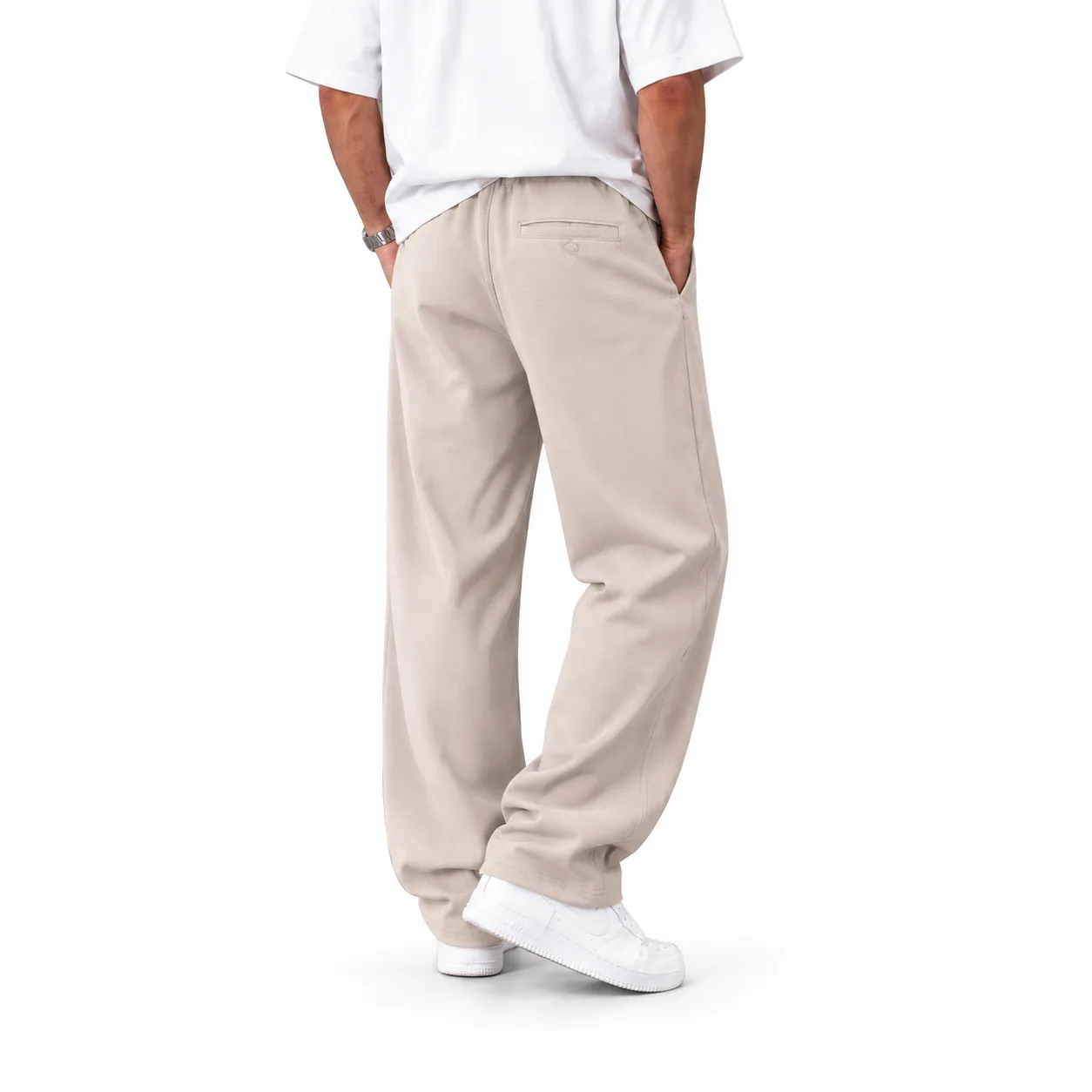 Mens-natural-Lyocell-trousers-Baggy-style-Khaki-Length-110-heroshoop.com-view-3.webp