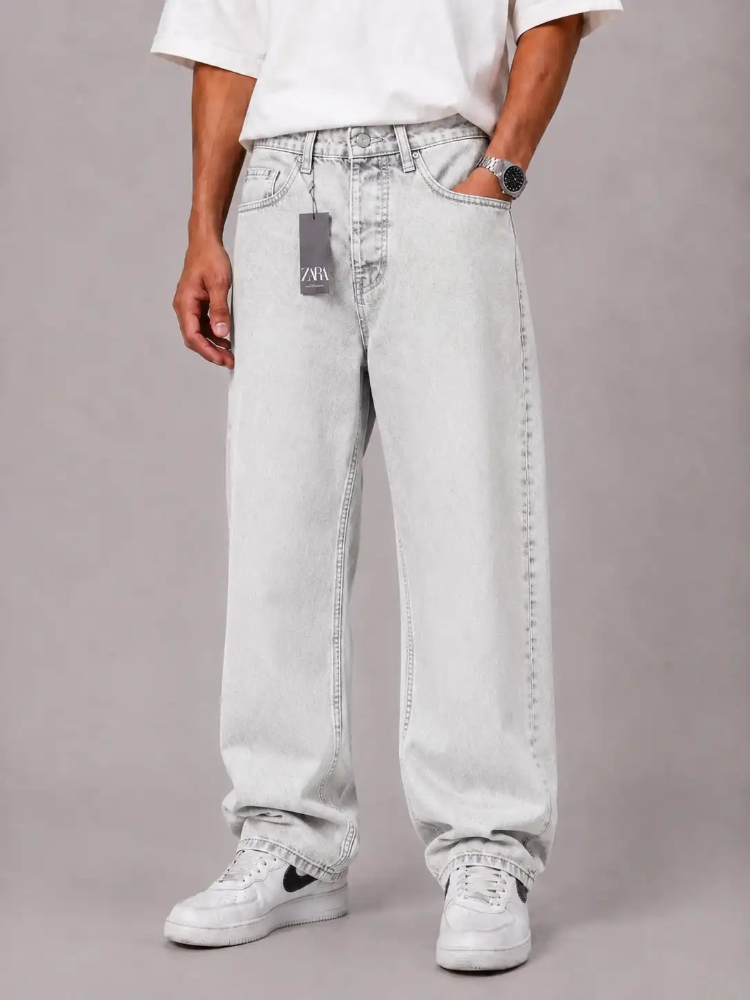 Mom-style-jeans-white-color-heroshoop.webp شلوار جین مام استایل / رنگ سفید / کد 3/28/1 - تصویر 1