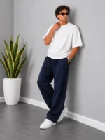 Natural-Lyocell-Fabric-Fit-Trousers-Length-110-Navy-Blue-heroshoop.com-view2.webp