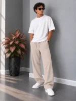 Natural-Lyocell-Fabric-Slim-Fit-Trousers-Length-110-Khaki-view3.webp