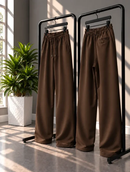 Natural-Lyocell-Semi-Baggy-Fit-Trousers-Length-110-Dark-Brown-heroshoop.com-view4.webp