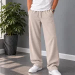 Natural-Lyocell-Semi-Baggy-Fit-Trousers-Length-110-Khaki-heroshoop.com-view1.webp