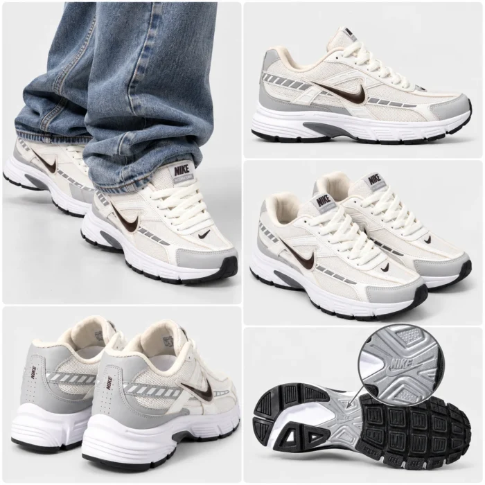 کتونی رانینگ راحتی نایک اینترناتور / NIKE INTERNATOR / رنگ سفید طوسی نایک قهوه ای / 4019 - تصویر 5