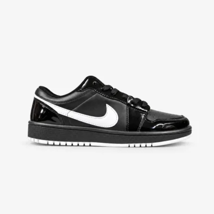 Nike-Jordan-1-Low-Sneakers-Black-White-Patent-Leather-Code-148-WWW.HEROSHOOP.COM-VIEW-1.webp