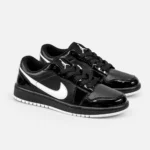 Nike-Jordan-1-Low-Sneakers-Black-White-Patent-Leather-Code-148-WWW.HEROSHOOP.COM-VIEW-2.webp