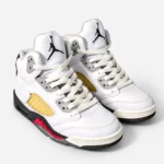 Nike-Jordan-5-High-Top-Sneakers-White-Red-Black-www.heroshoop.com-view-2.webp