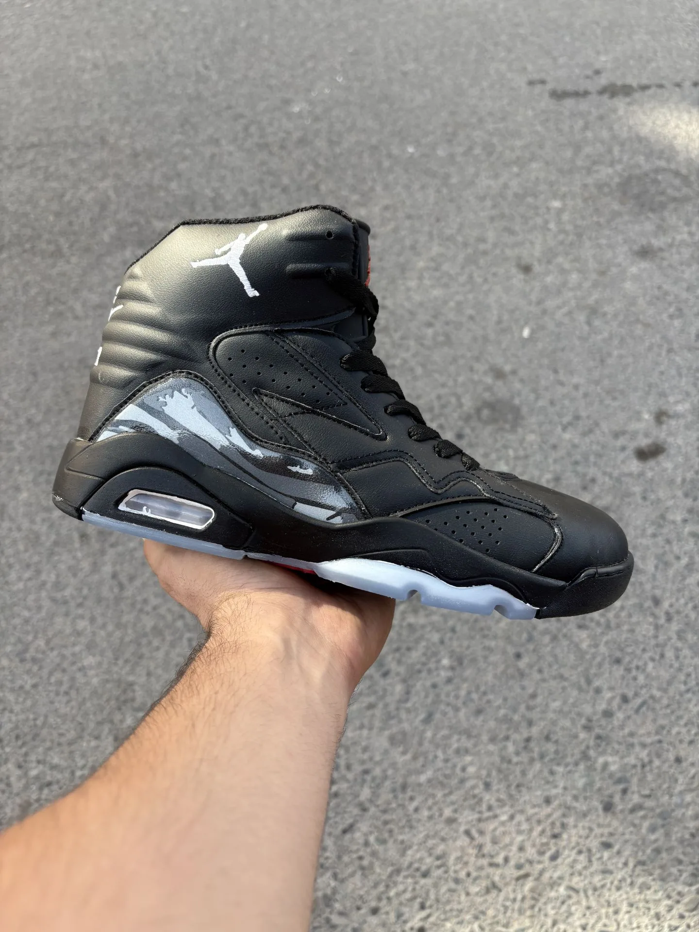 Nike-Jordan-Six-Black-Grey-heroshoop.webp کتونی نایک جردن سیکس / مشکی طوسی 27110 - تصویر 1
