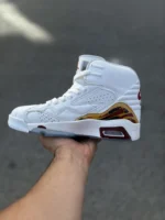 کتونی نایک جردن سیکس / رنگ سفید قرمز زرد 27109 - تصویر 5