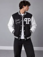 Printed-Boxy-Fit-Bomber-Sweatshirt-Brushed-3-Thread-Cotton-Fleece-color-black-www.heroshoop.com-view-1.webp