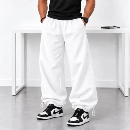 Baggy-Jogger-Pants-Cuffed-Hem-White-www.heroshoop.com-view-1.webp
