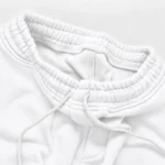 شلوار اسلش جاگر بگ / دمپا گت دار / سفید - تصویر 5
