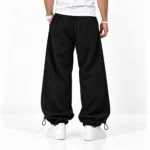 Black-Baggy-Joggers-3-thread-cotton-French-terry-with-fleece-lining-Adjustable-cuffs-with-toggle-stoppers-Code-8001-www.heroshoop.com-view-2.webp