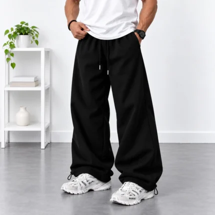 Black-Baggy-Joggers-Adjustable-Toggle-Cuffs-Code-8001-www.heroshoop.com-View-1.webp