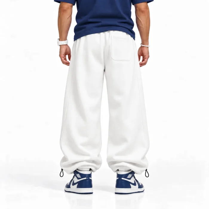 Sporty-Baggy-Joggers-Convertible-Cuff-2-Way-Style-White-3-Thread-Cotton-French-Terry-www.heroshoop.com-view-2.webp
