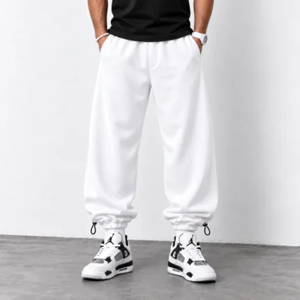 White-Baggy-Joggers-3-Thread-Cotton-Toggle-Adjustable-Cuffs-www.heroshoop.com-view-1.webp