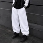 White-Jogger-Pants-Baggy-Fit-3-Thread-Cotton-Toggle-Adjustable-Cuffs-Master-Grade-Quality-www.heroshoop.com-view-1.webp