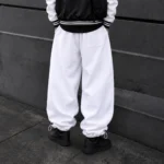 White-Jogger-Pants-Baggy-Fit-3-Thread-Cotton-Toggle-Adjustable-Cuffs-Master-Grade-Quality-www.heroshoop.com-view-2.webp